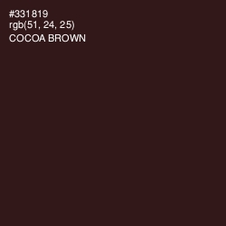 #331819 - Cocoa Brown Color Image
